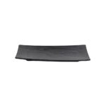 Melamine 30cm Black Patterned Rectangular Serving Plate