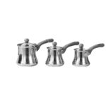 Momaz 3Pcs Inox Coffee Pots Set with Grey Granite Handle
