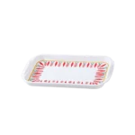 Momaz White & Red Bedouin Design Serving Tray