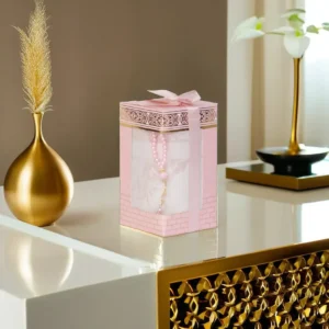 Pink Prayer Rug with Rosary1