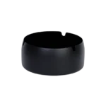 Stainless Steel 10cm Deep Black Ashtray