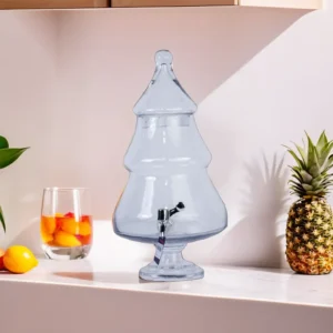 Transparent Tree Shaped Glass Beverage Dispenser1