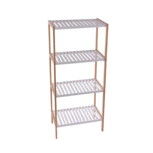 Bamboo 4 Tier 50x112cm White Stand