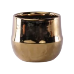 Golden 19x25cm Round Pot