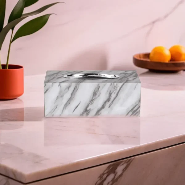 Grey Marble Design Tissue Box – Freeshop