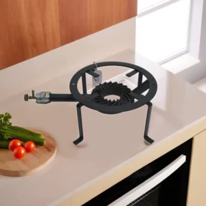 Iron Black Round Gas Cooker1