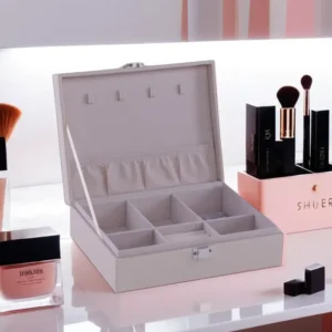 Leather Beige Medium Accessories Organizer1