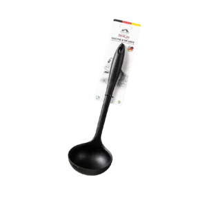 Momaz Black Deep Silicone Soup Ladle