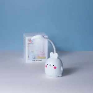 Rabbit Design 10x8x23cm White Table Lamp1