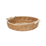 Straw 20x25x4cm Round Basket