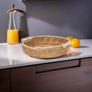 Straw 30x35x7cm Round Basket1