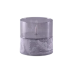 Transparent 10x10cm Black Flamless Led Candle