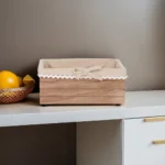 Wooden 12x20x9cm Beige Organizing Box1