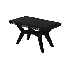 3M Plast Aura 135x80x75cm Rectangular Black Plastic Tablea