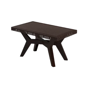 3M Plast Aura 135x80x75cm Rectangular Dark Brown Plastic Tablea