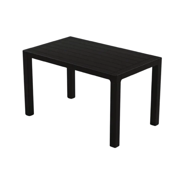 3m Plast Milano 125cmx75cm Rectangular Black Plastic Tablea