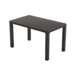 3m Plast Milano 125cmx75cm Rectangular Charcoal Grey Plastic Tablea