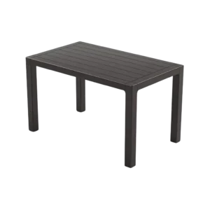 3m Plast Milano 125cmx75cm Rectangular Charcoal Grey Plastic Tablea