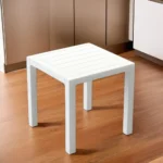 3m Plast Venice White Plastic 75x75cm Squared Table1a