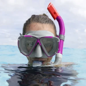 Bestway 24029 Magenta & Grey Polycarbonate Diving Mask1