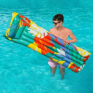 Bestway 44033 Leaves Vinyl Floating Mattress1