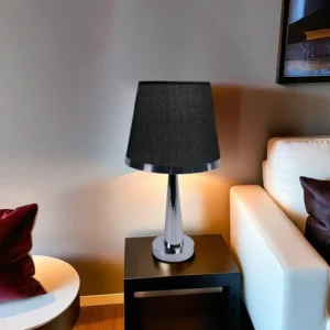 Black & Silver Tapered Base Lambader1