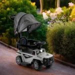 Cocar-4-Wheels-Grey-&-Black-With-Cover-&-Handle1