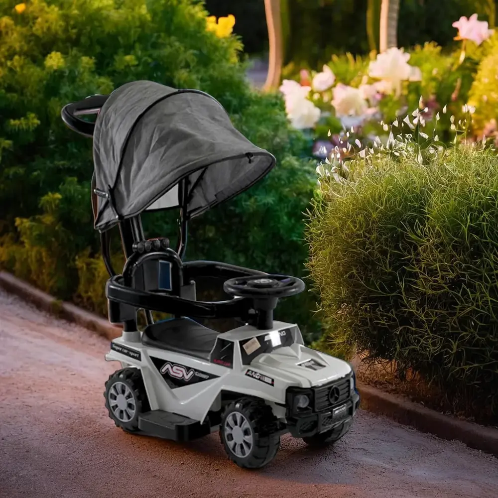 Cocar-4-Wheels-Grey-&-Black-With-Cover-&-Handle1