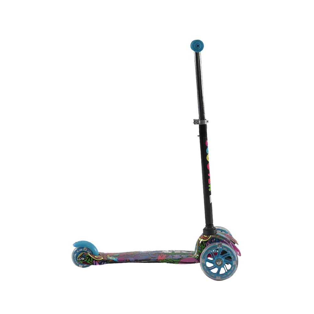 Colorful-Drawing-3-Wheels-Blue-Scooter2a