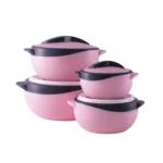 Insulated 4Pcs Pink Storage Box Set