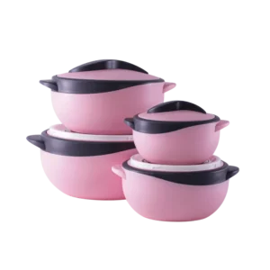 Insulated 4Pcs Pink Storage Box Set