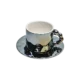 Lomenox 6pcs Pearl Navy Coffe Cups Set With Dishesa