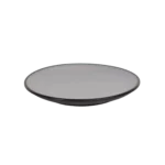 Melamine 19.5cm Grey & Black Plate