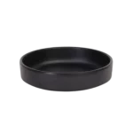 Melamine 20cm patterned black deep round plate2