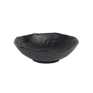 Melamine 25cm Patterned Black Salad Bowl2