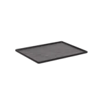 Melamine 30cm Patterned Black Rectangular Serving Plate