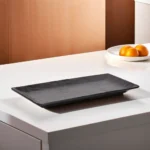 Melamine-39cm-Patterned-Black-Rectangular-Serving-Plate1