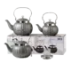 Momaz 3 Pcs Grey Granite Tea Pots Set 2