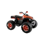 Motorcycle 4 Wheels Black &orange With Battery