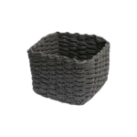 Straw 18x18x12cm Grey Basket