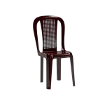 3M Plast Amira 53x41x88cm Brown Plastic Armless Chair
