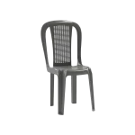 3M Plast Amira 53x41x88cm Silver Plastic Armless Chair