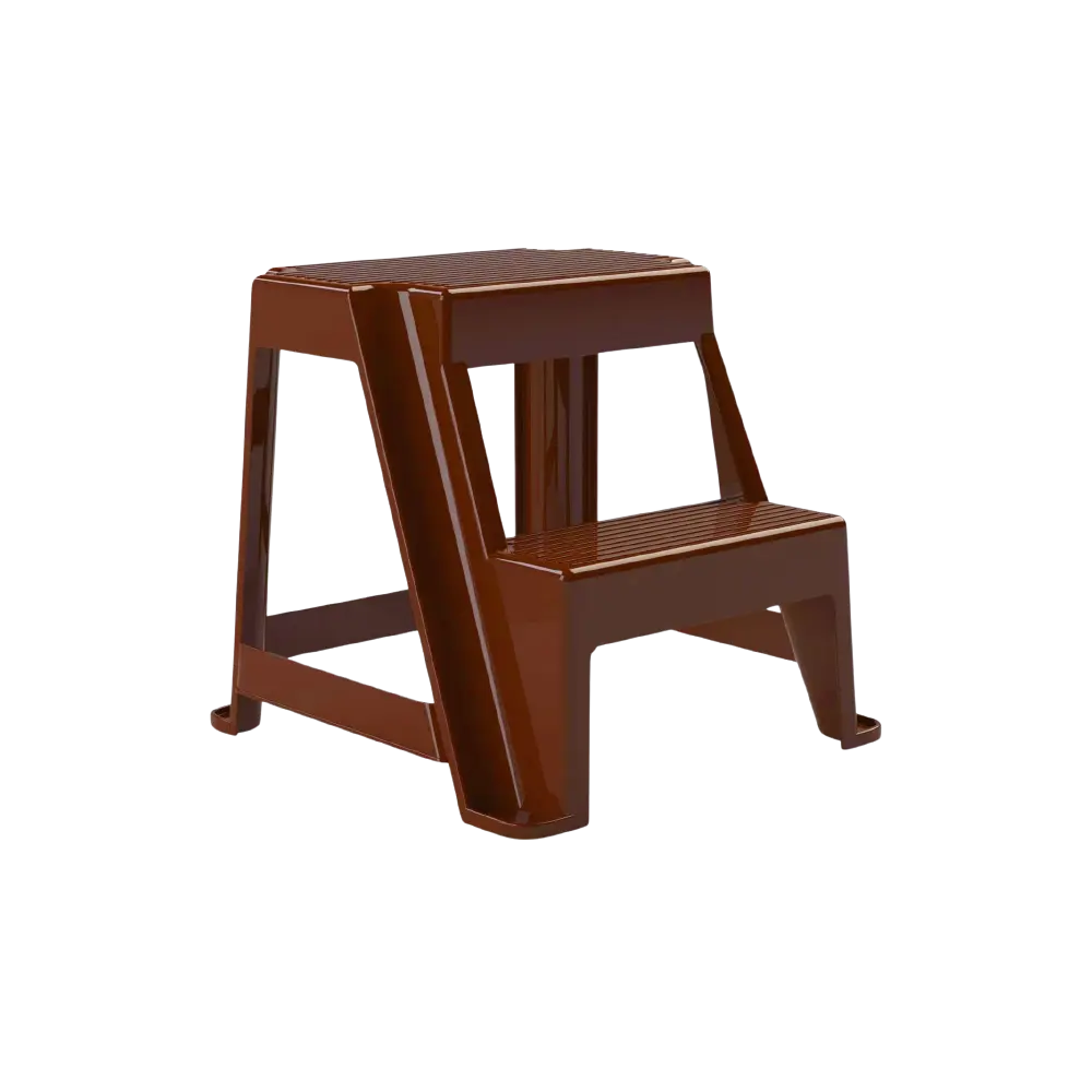 3M Plast Escabo 46x46x41cm Burnt Brown 2 Steps Multipurpose Ladder
