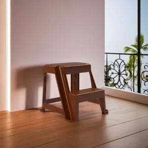 3M Plast Escabo 46×46x41cm Burnt Brown 2 Steps Multipurpose Ladder1