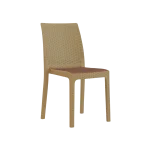 3M Plast Queen 45x55x88cm Beige Plastic Rattan Chair