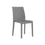 3M Plast Queen 45x55x88cm Silver Plastic Rattan Chair