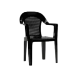 3m Plast Royal 63×58×90cm Black Plastic Chair