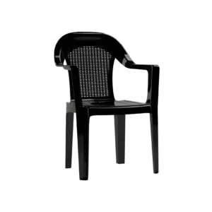 3m Plast Royal 63×58×90cm Black Plastic Chair