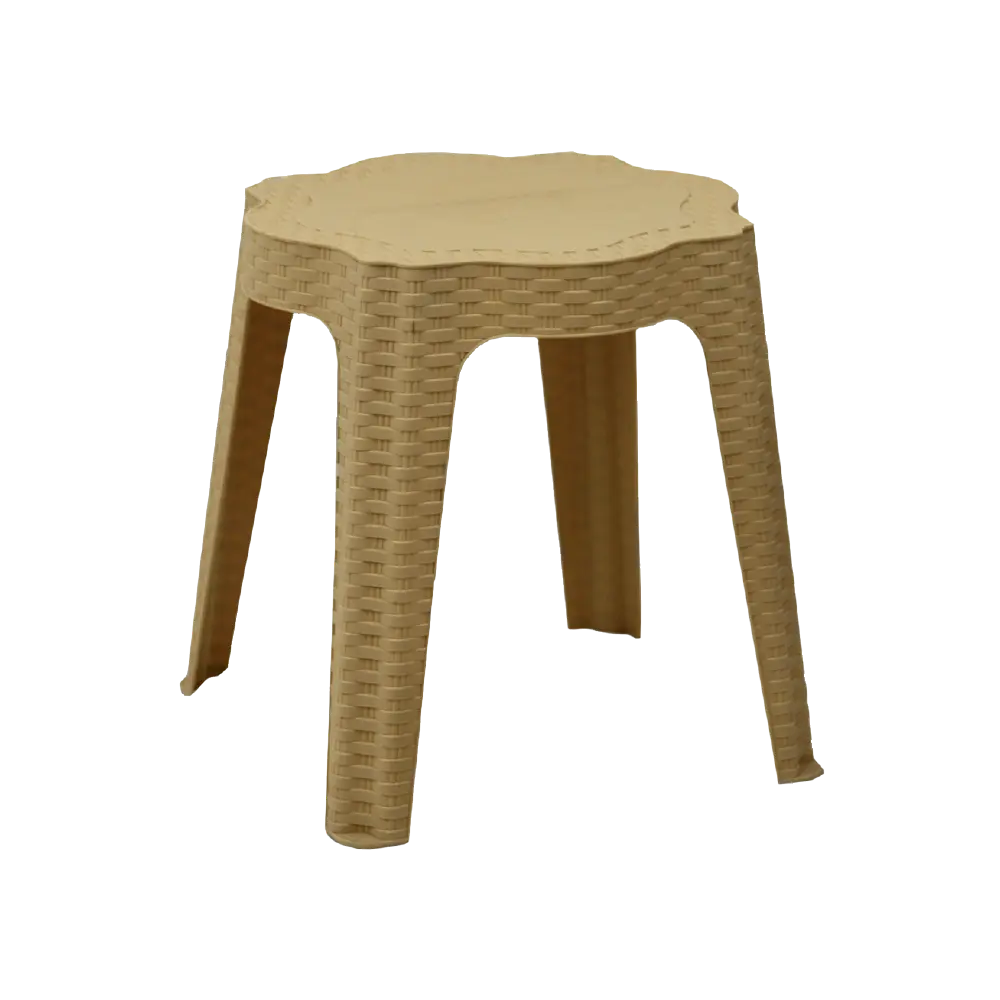 3M Plast Sephora 42x42x43cm Beige Round Plastic Table