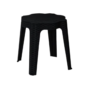 3M Plast Sephora 42x42x43cm Black Round Plastic Table